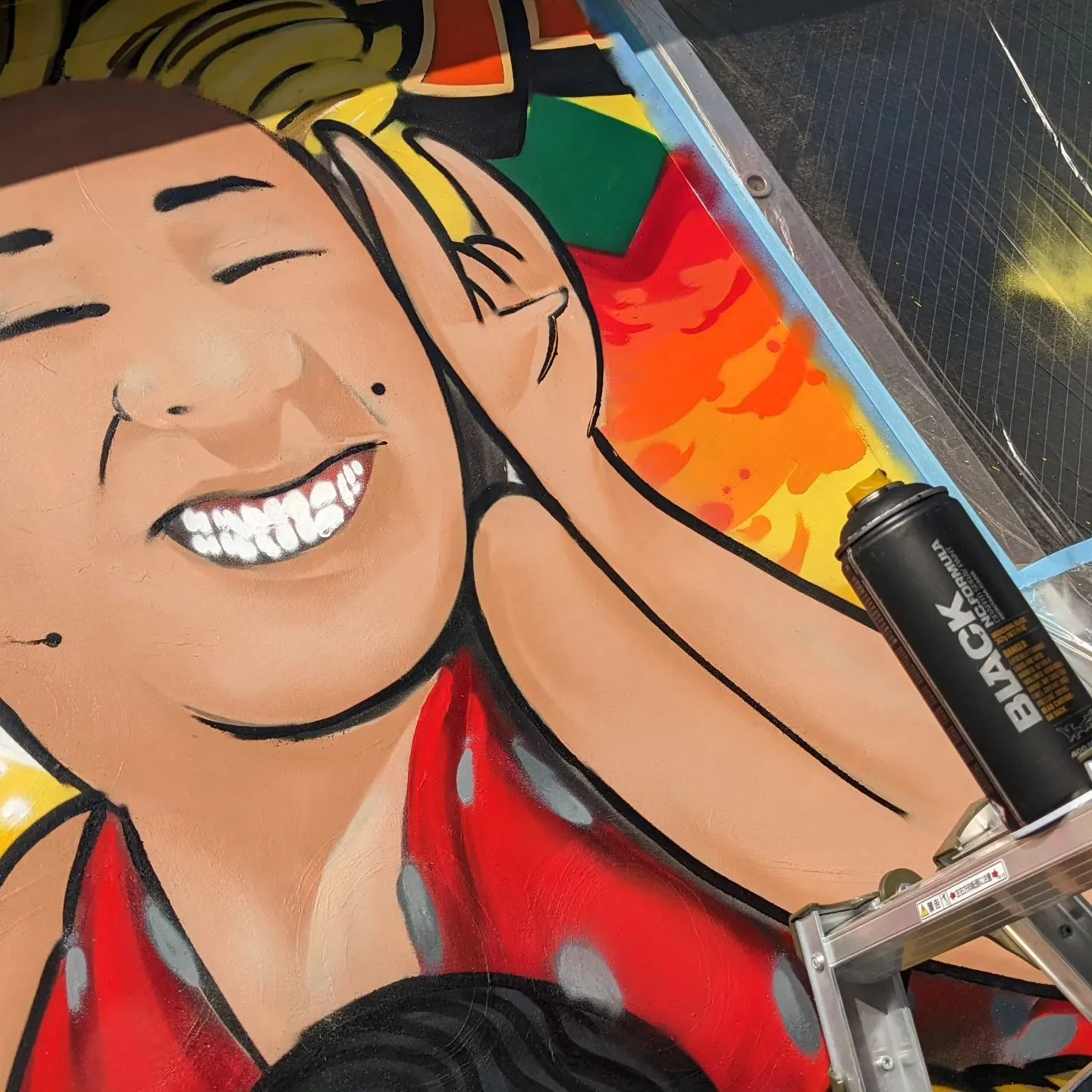 大阪府十三にてBARのウェルカムウォールアートを制作しました...