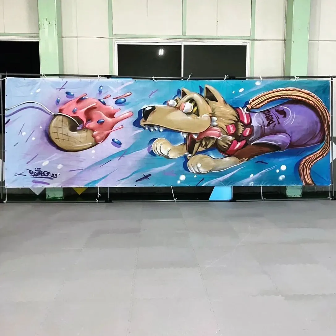 ライブペイント作品を飾っていただきました！