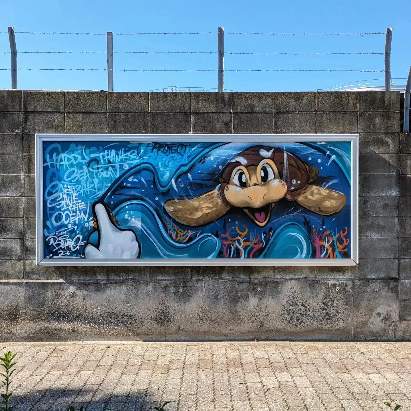 ライブペイント作品が飾られました！