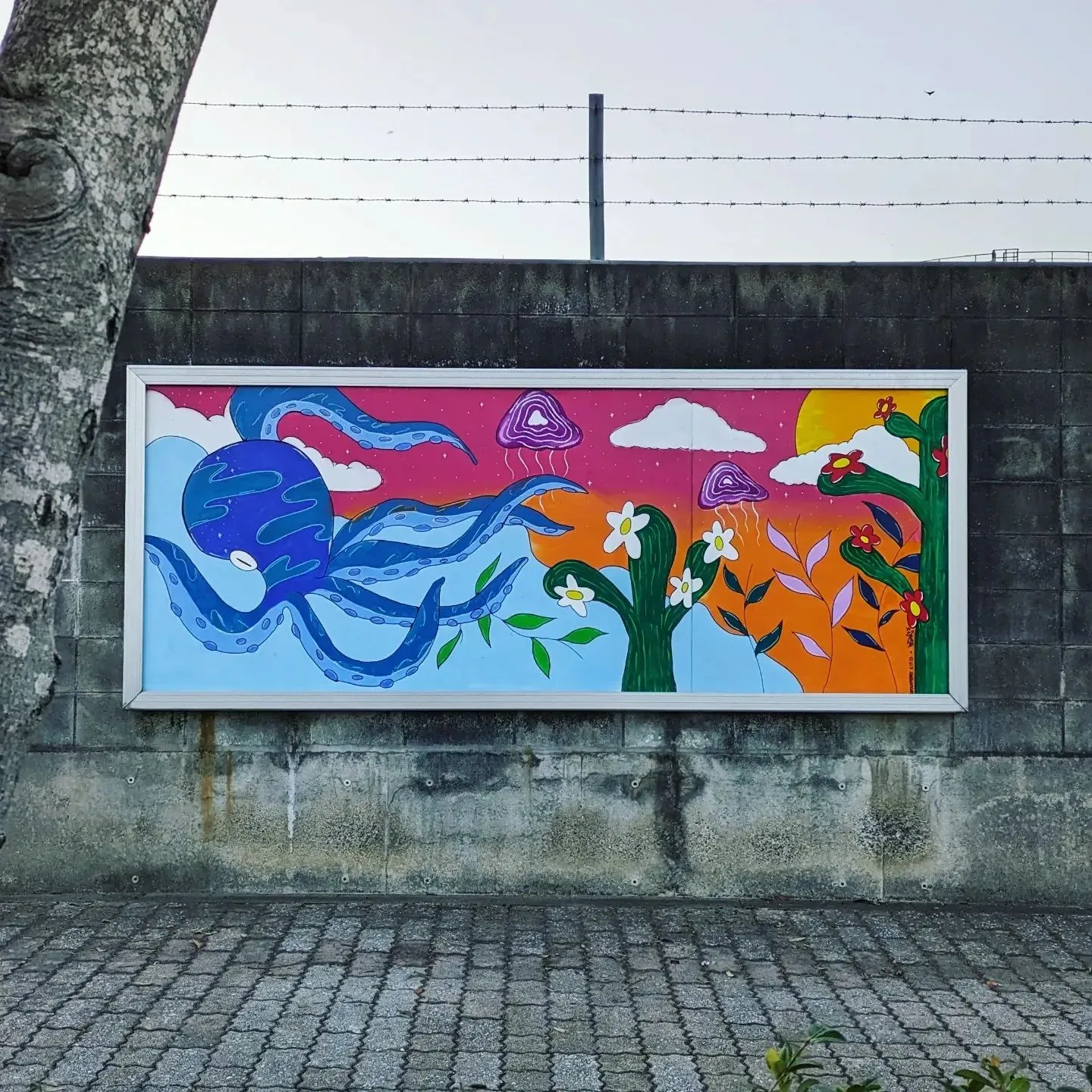 ライブペイント作品が飾られました！