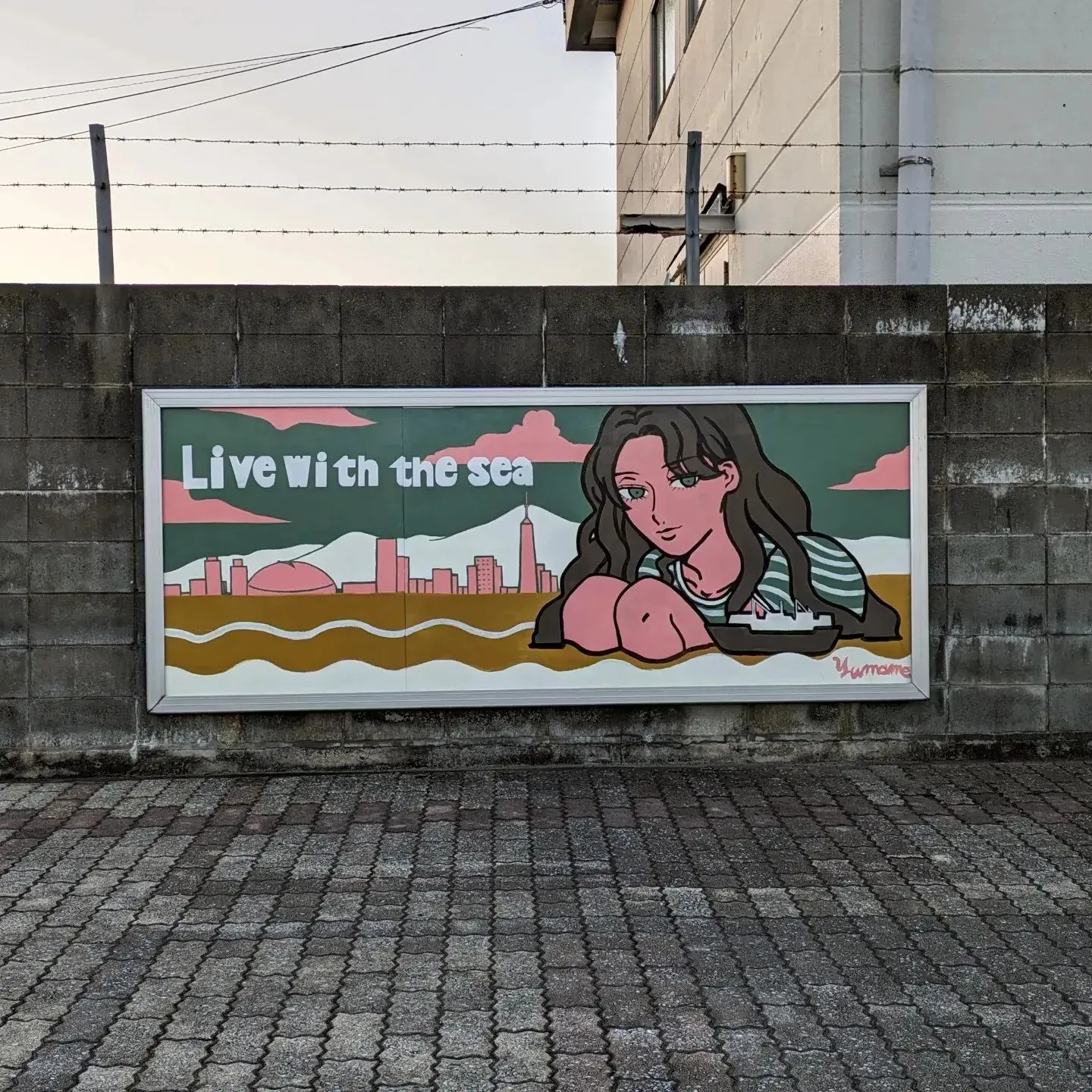 ライブペイント作品が飾られました！