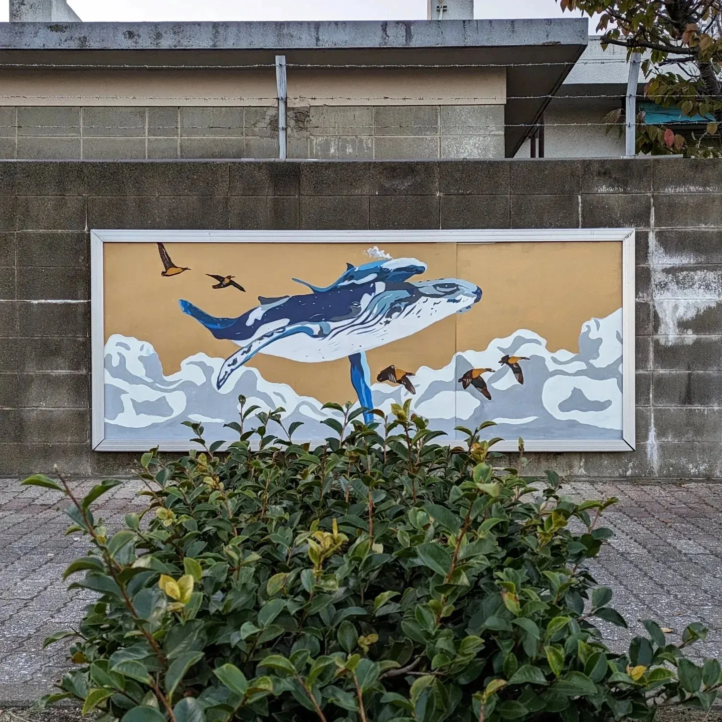 ライブペイント作品が飾られました！