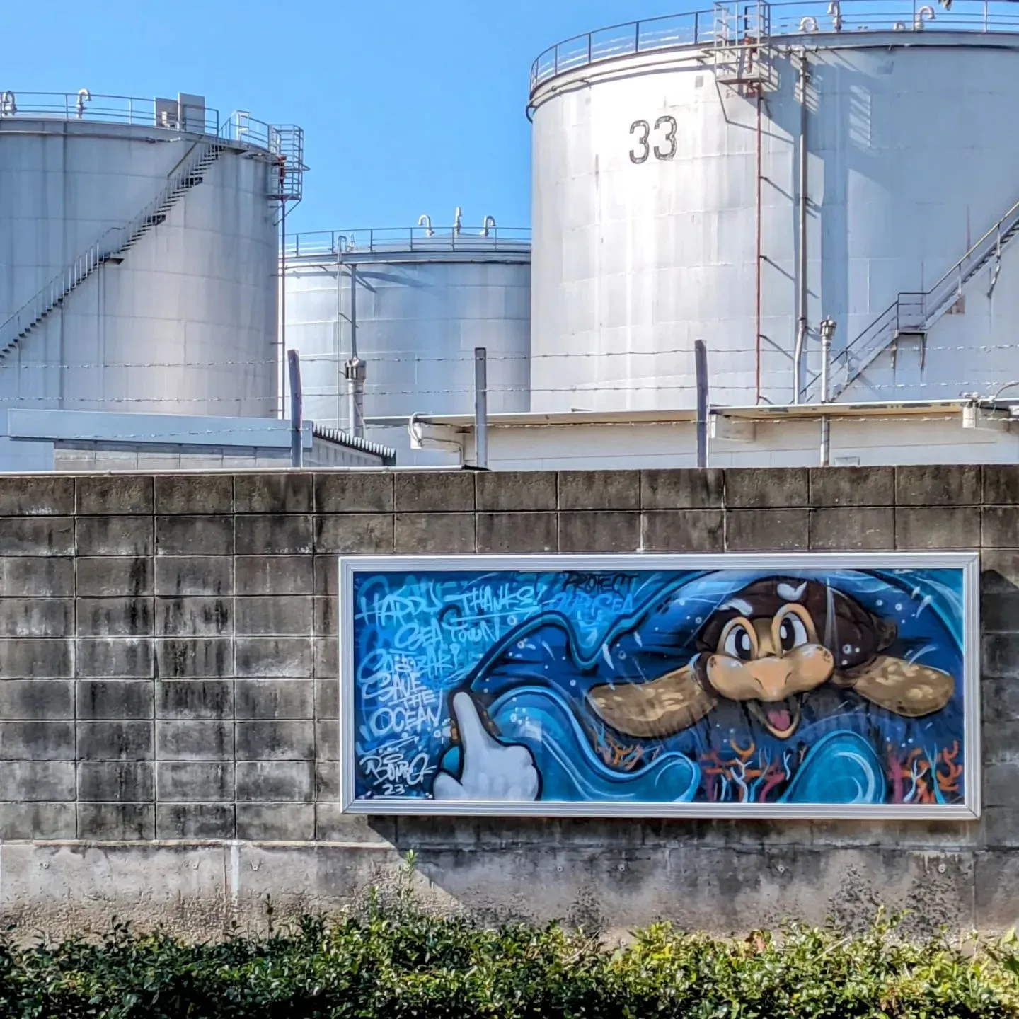 ライブペイント作品が飾られました！