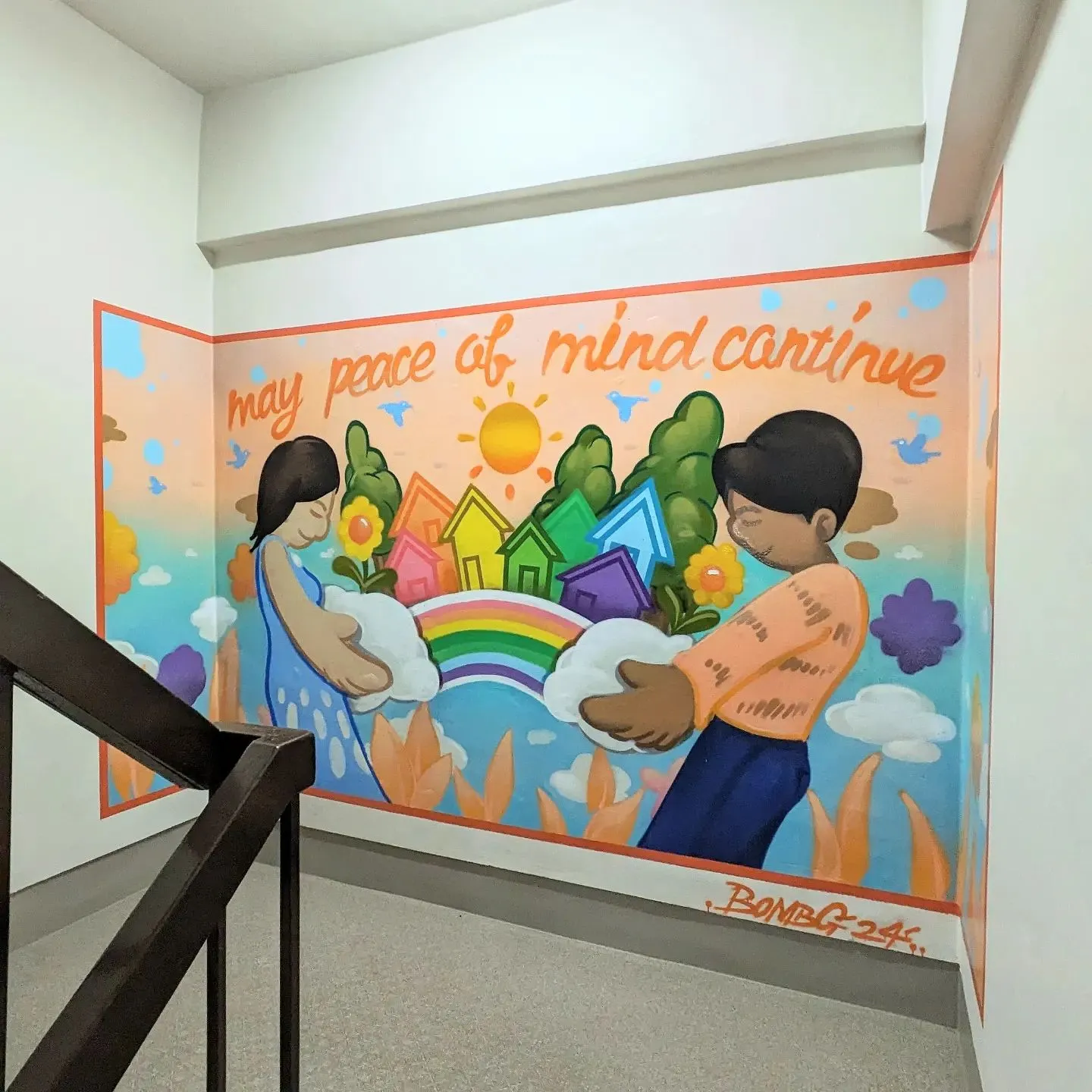 姫路市にてウォールアート制作を行いました！