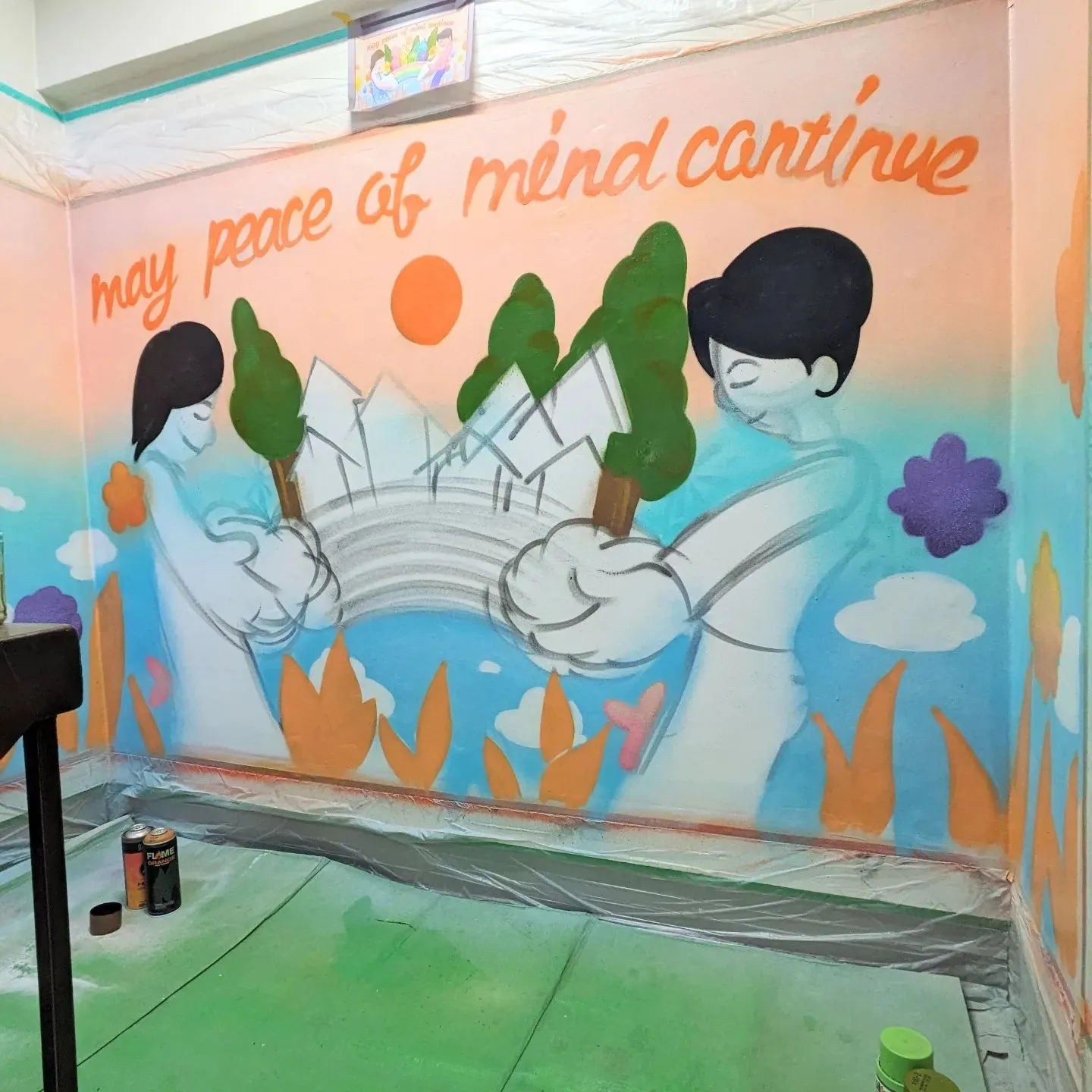 姫路市にてウォールアート制作を行いました！