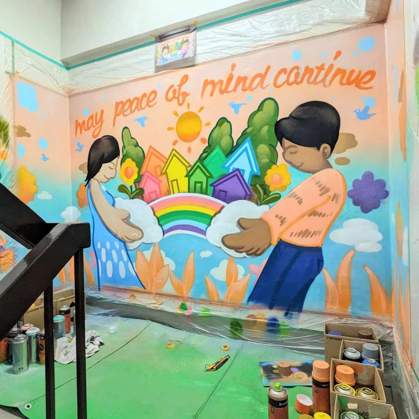 姫路市にてウォールアート制作を行いました！