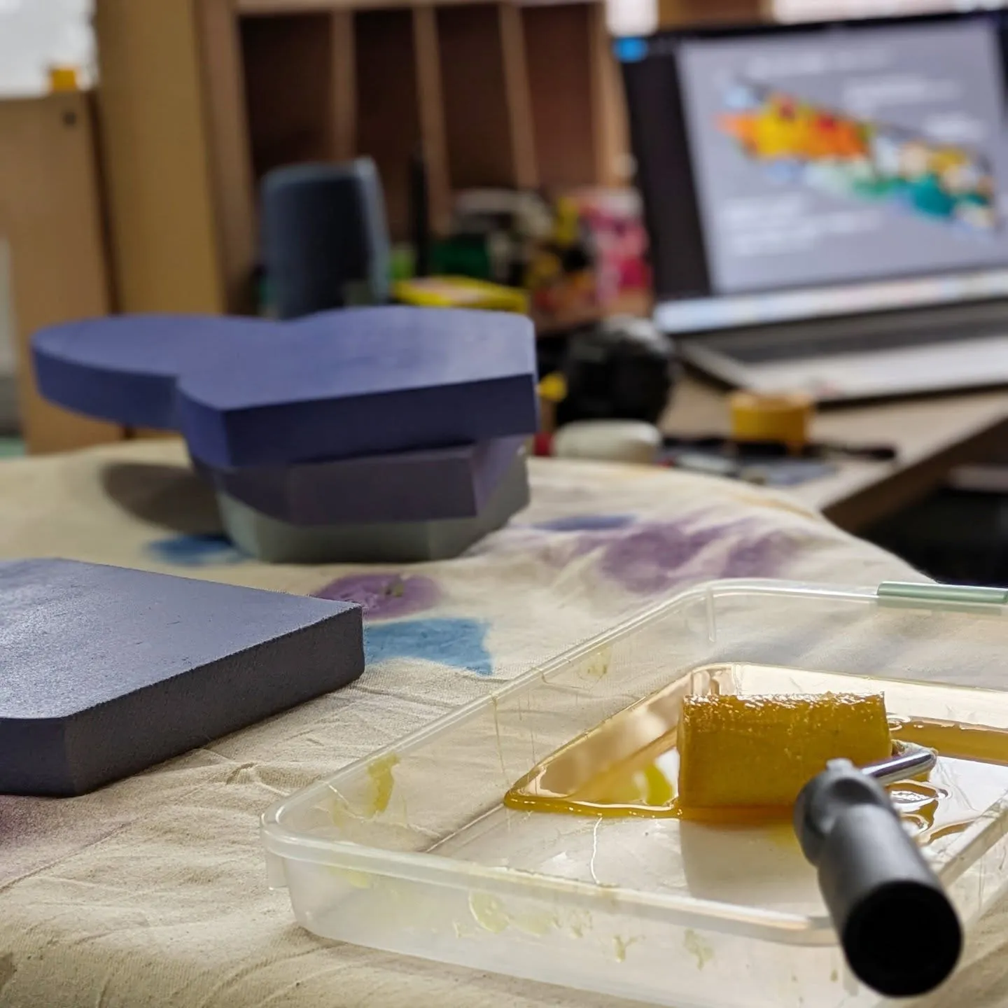 香川県直島へ、制作の日々