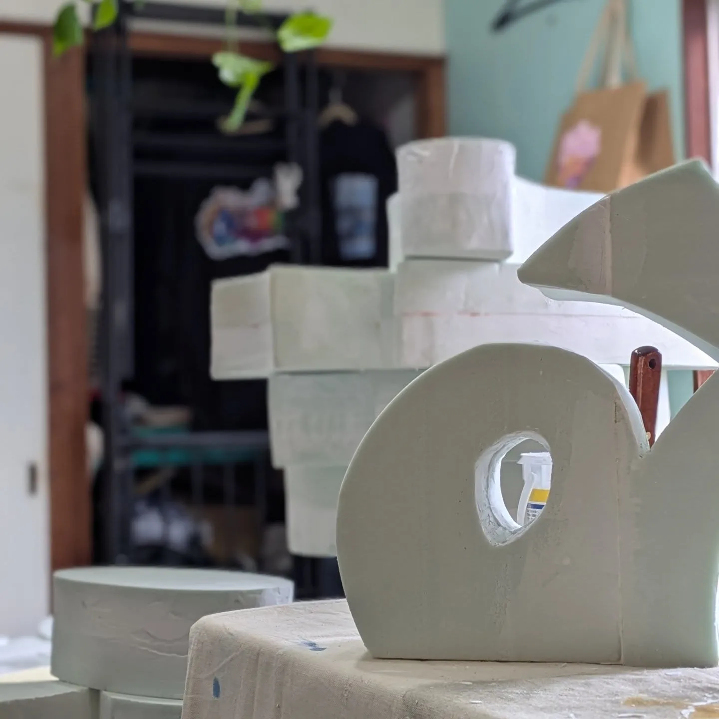 香川県直島へ、制作の日々