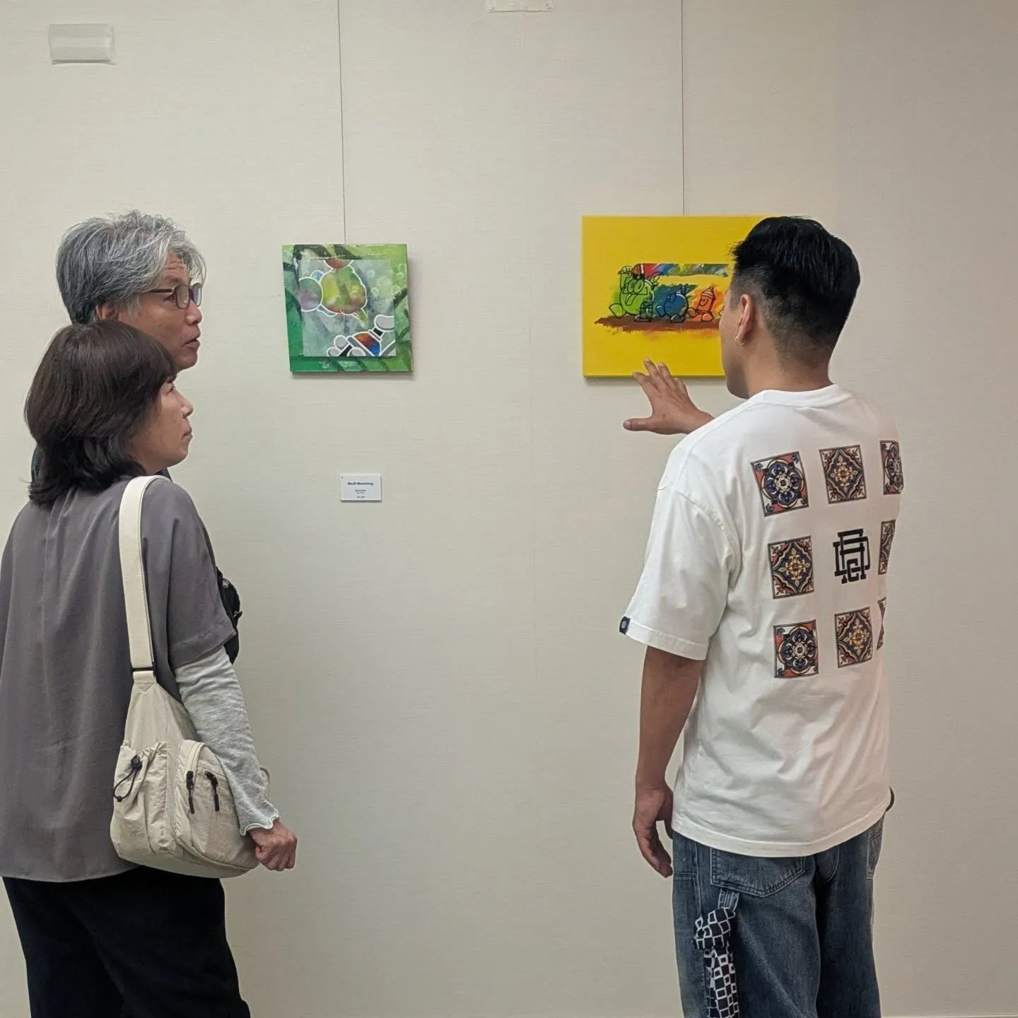 個展“No words”に来てくれた皆さん、本当にありがとう...