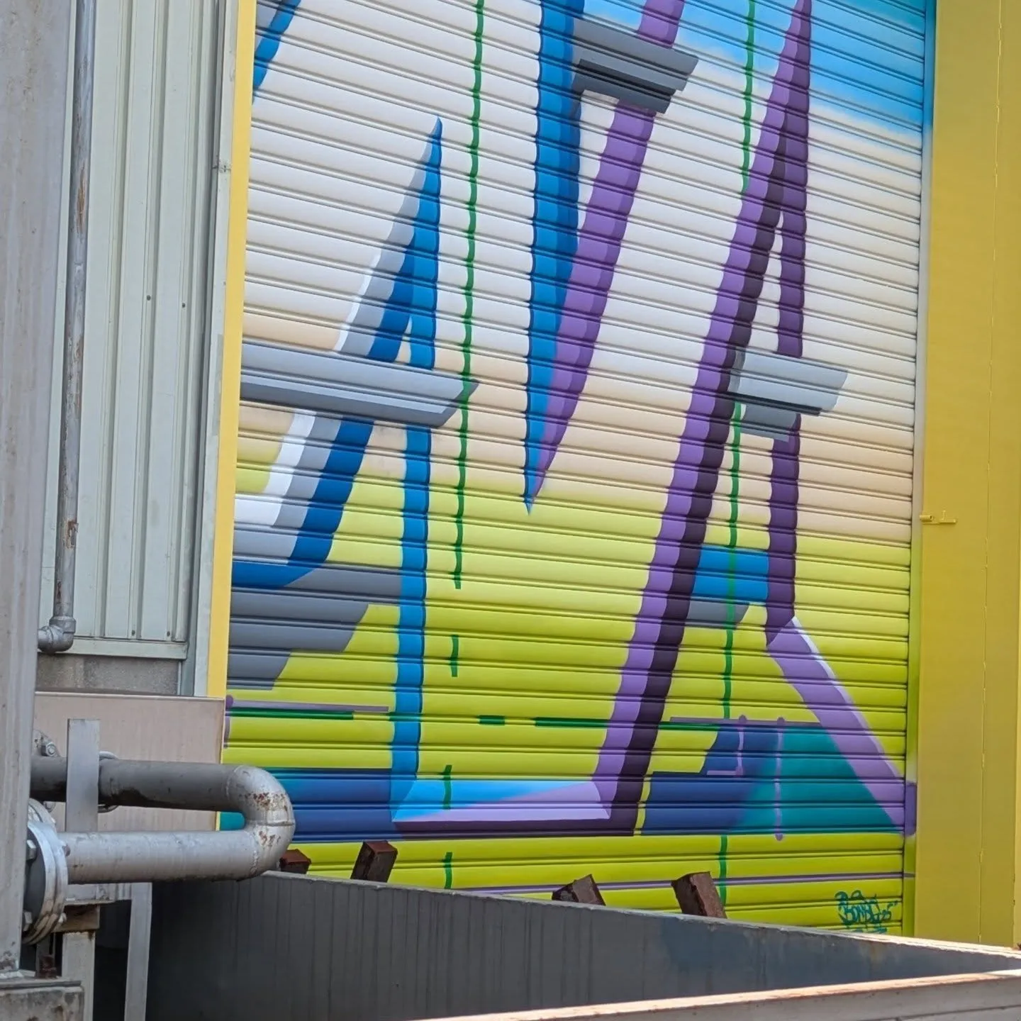 稲美町工場シャッターアート第2弾